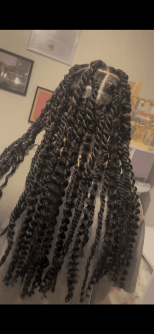 Tresses / Vanille bouclés 