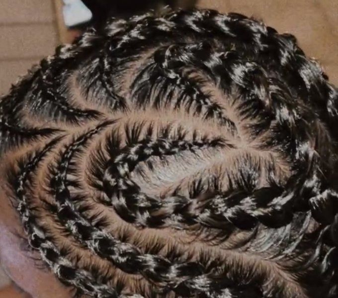 Tresses plaquées sans rajouts
