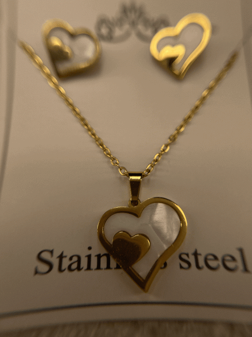 Parure Coeur ancrée