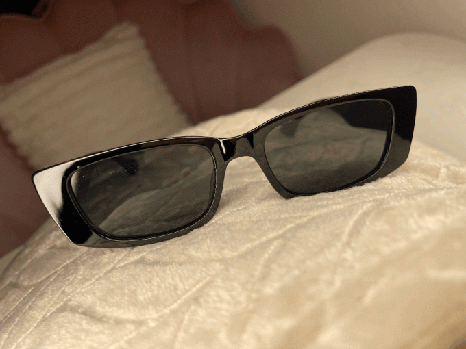 Lunettes noirs simple rectangle